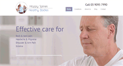 Desktop Screenshot of happyhealthyspines.com